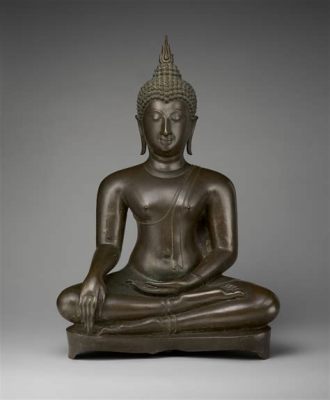  Seated Buddha aus dem 8. Jahrhundert: Ein Triumph der spirituellen Ausdruckskraft und filigraner Detailkunst!